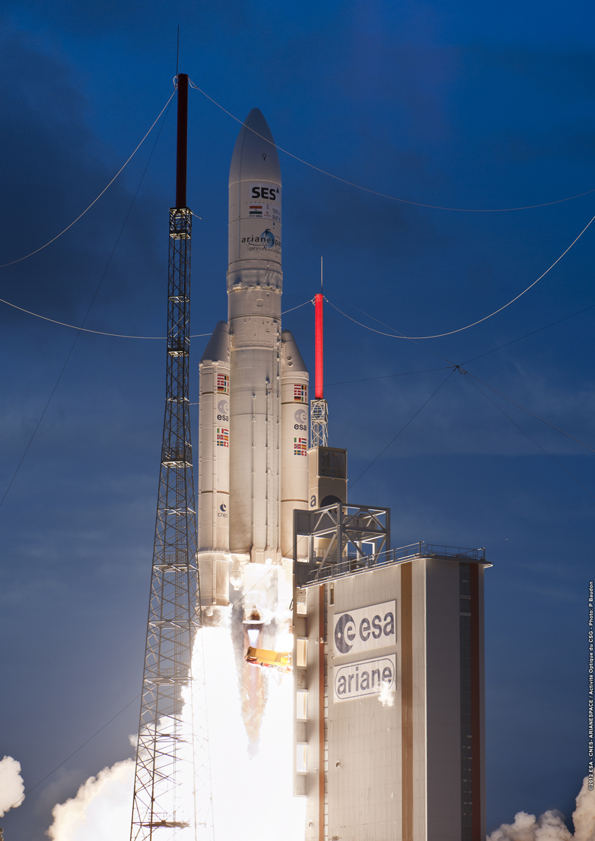 Indian and European Satellites Reach Orbit After Smooth Launch